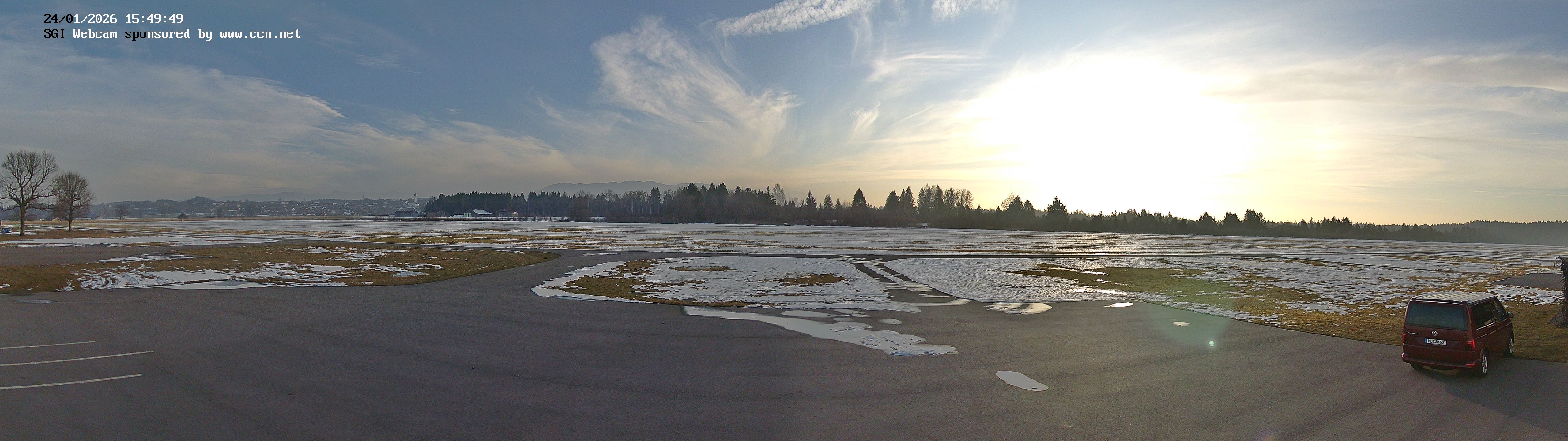 Alpen-Panorama Segelflugzentrum Königsdorf in Bayern