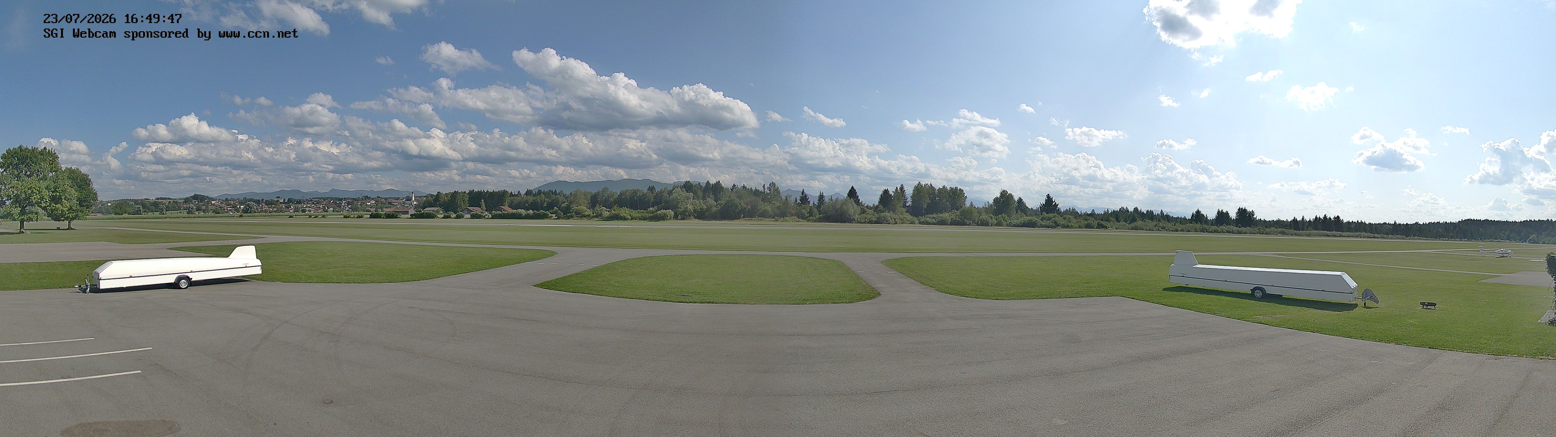 Alpen-Panorama Segelflugzentrum Königsdorf in Bayern