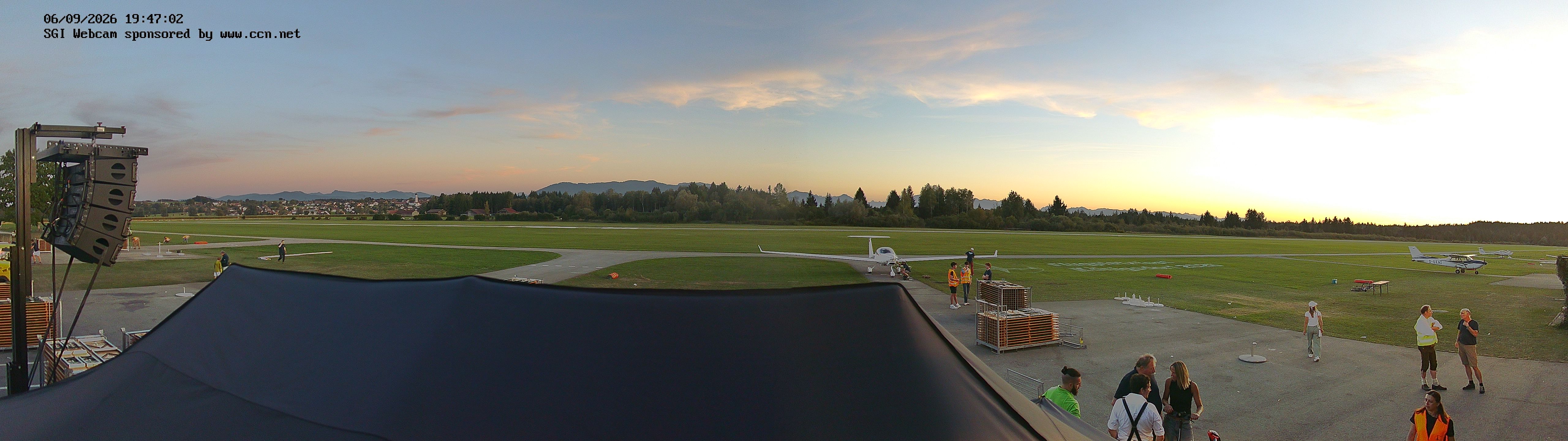 Alpen-Panorama Segelflugzentrum Königsdorf in Bayern